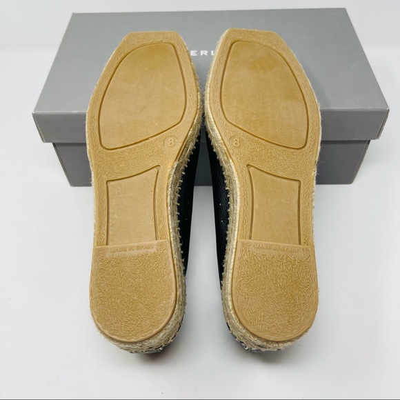 EVERLANE LEATHER ESPADRILLE WEDGE SHOES - Picture 10 of 11